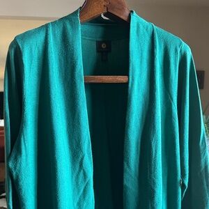 JM Collection Turquoise Knit Cardigan